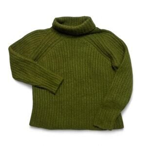Pacas Made in Peru Chunky Knit Baby Alpaca Wool Turtleneck Sweater Medium